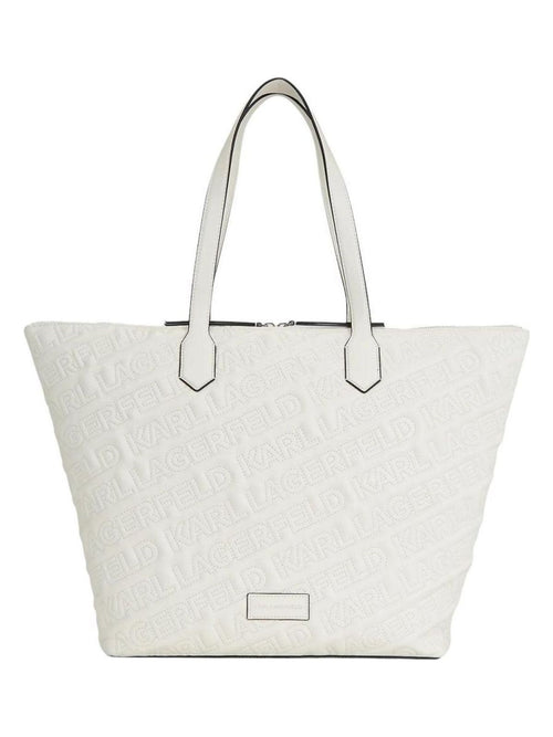 Women's Essential Kuilt Large Tote Bag in Offwhite | 241W3021A110A110