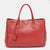 Red Saffiano Lux Leather Large Galleria Tote