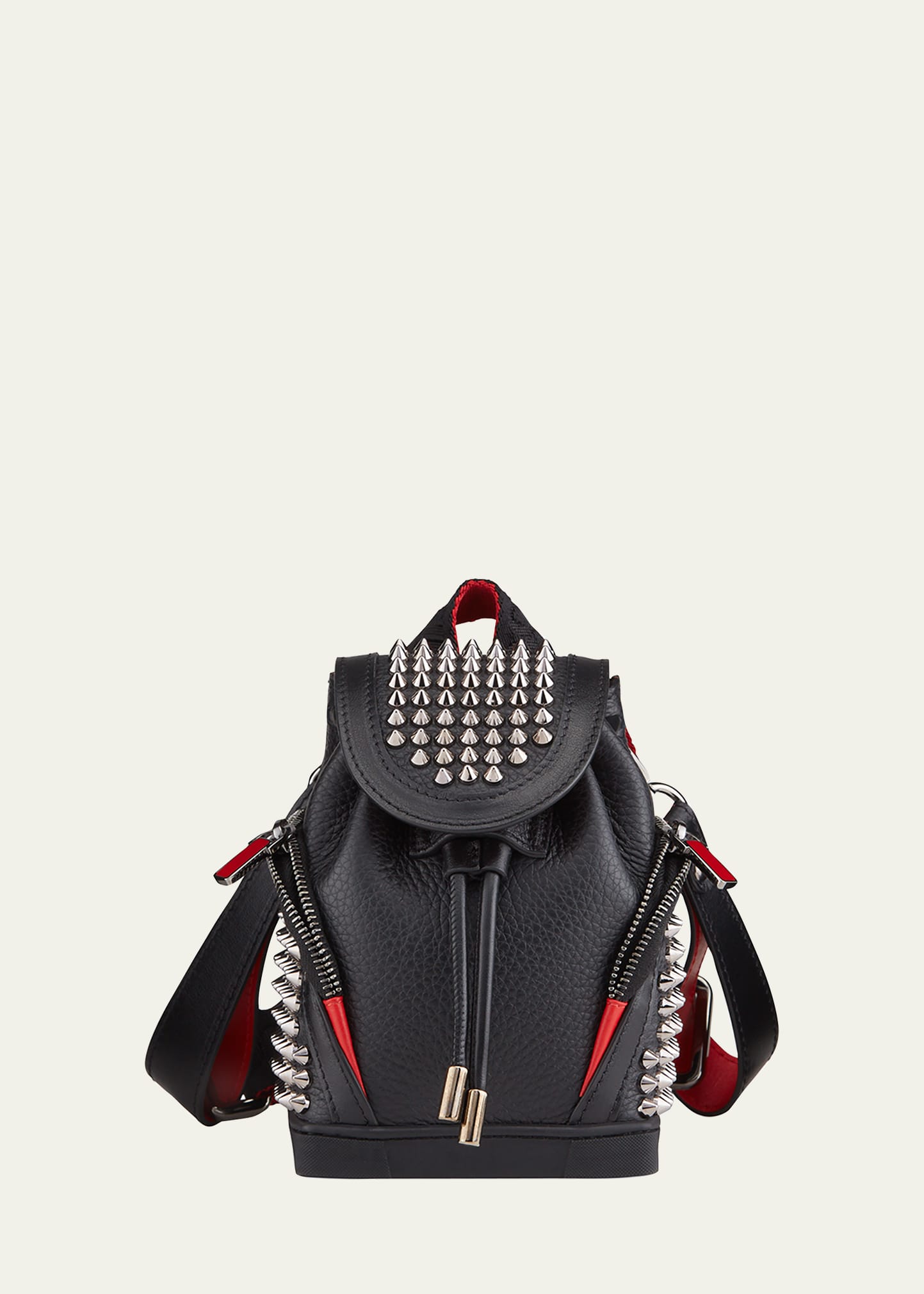 Christian Louboutin Men's Explorafunk Keyring Studded Crossbody Bag