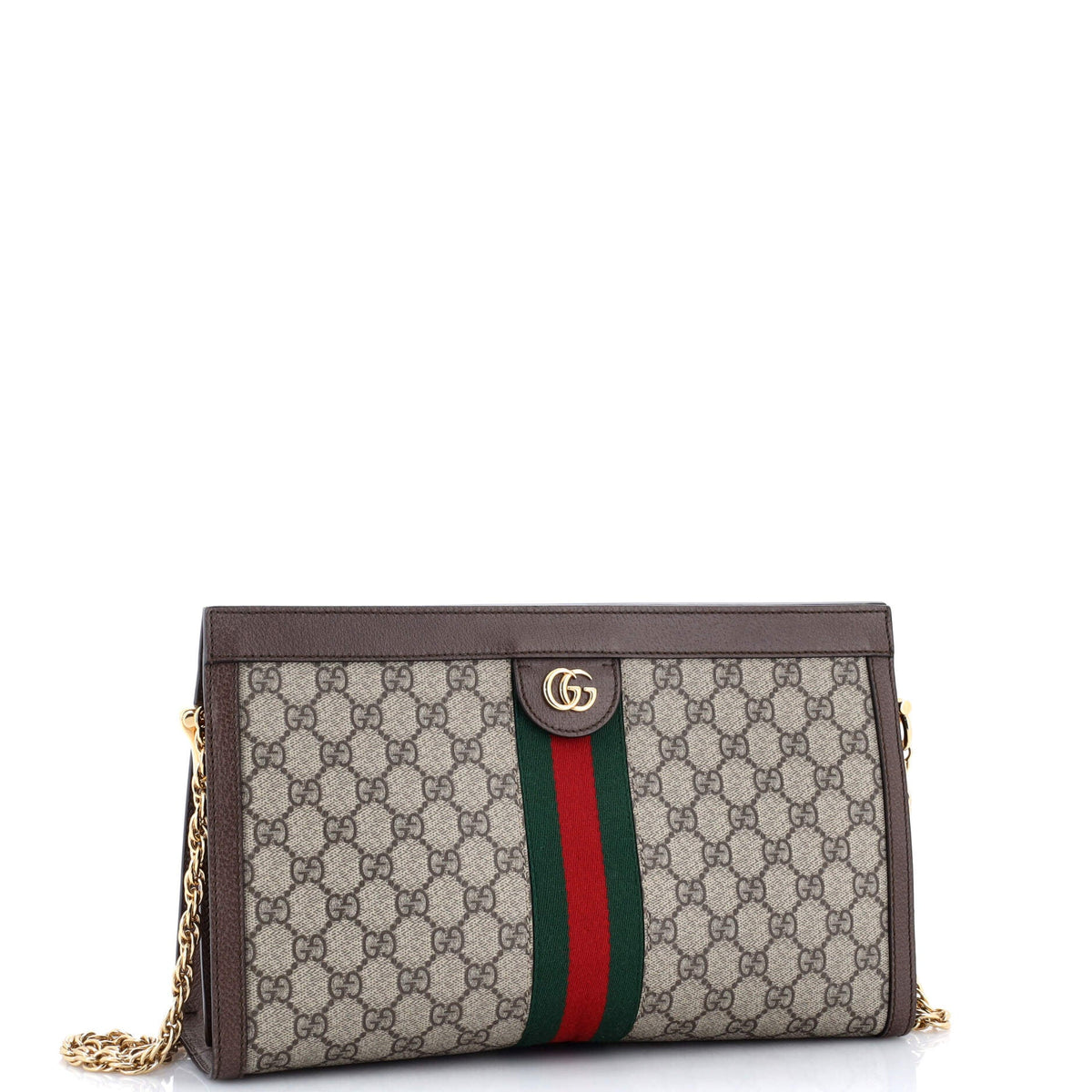 Gucci GUCCI Ophidia Chain Shoulder Bag GG Coated Canvas Medium