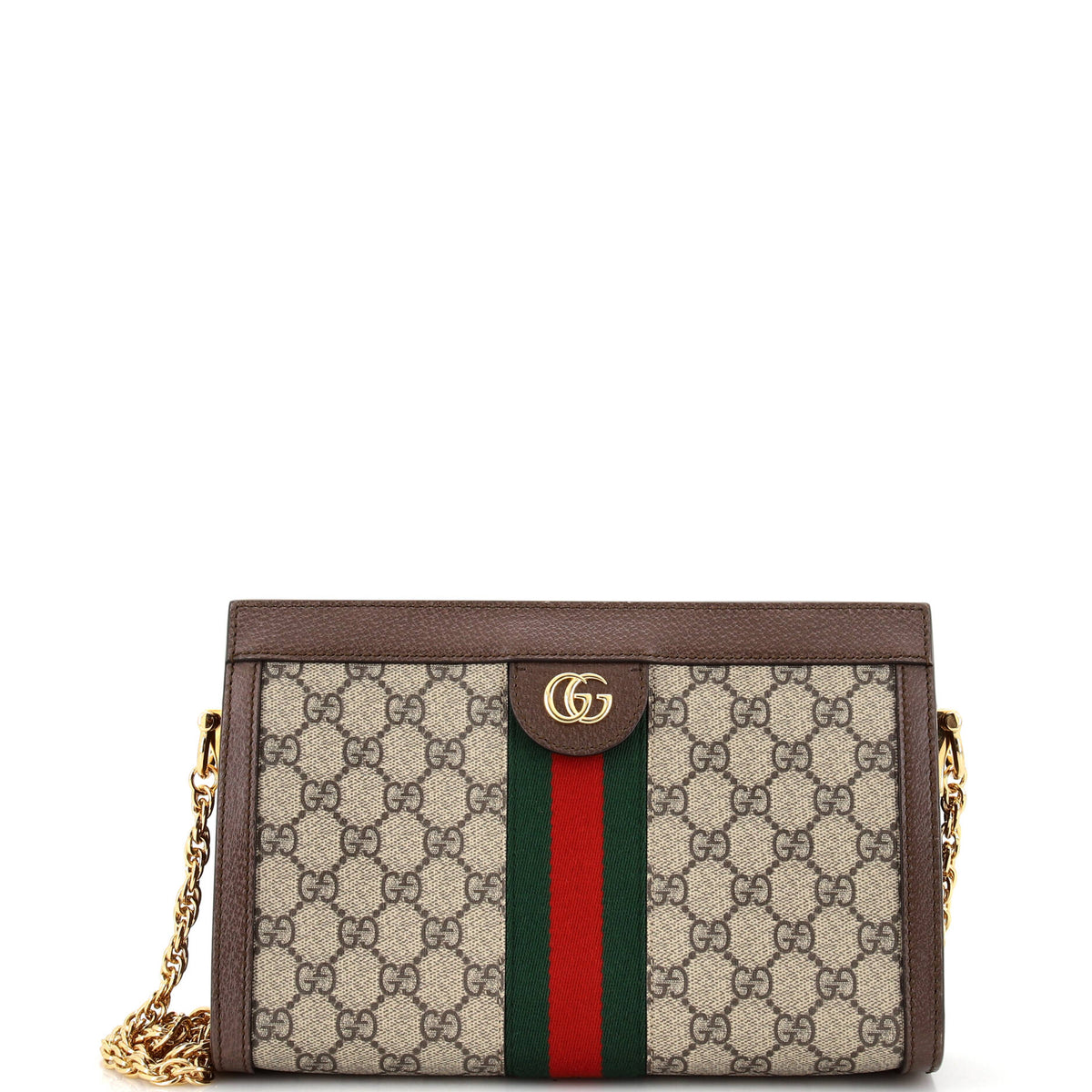 Gucci GUCCI Ophidia Chain Shoulder Bag GG Coated Canvas Small
