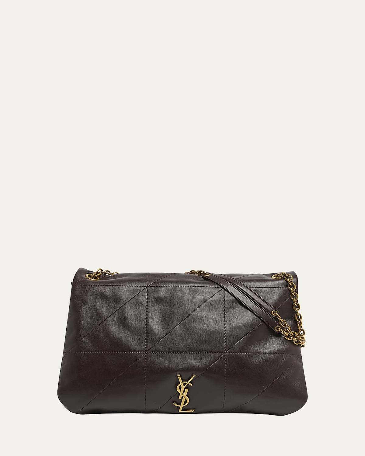 Saint Laurent Jamie 4.3 Maxi YSL Shoulder Bag in Smooth Leather