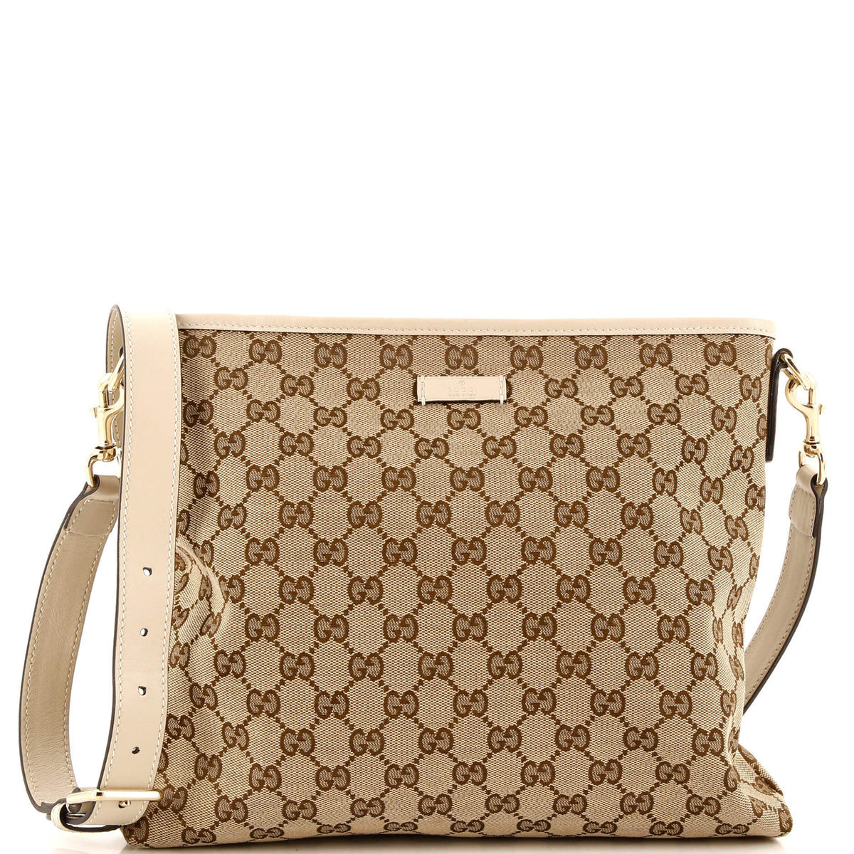 Gucci GUCCI Flat Messenger Bag GG Canvas Medium