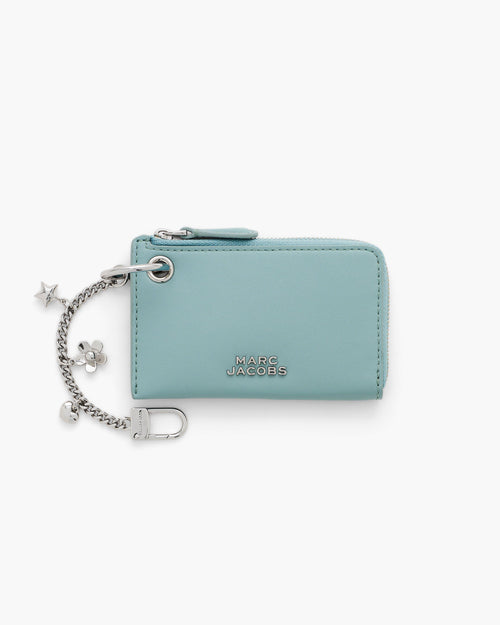Marc Jacobs The Everyday Top Zip Charm Wallet in Sky Blue
