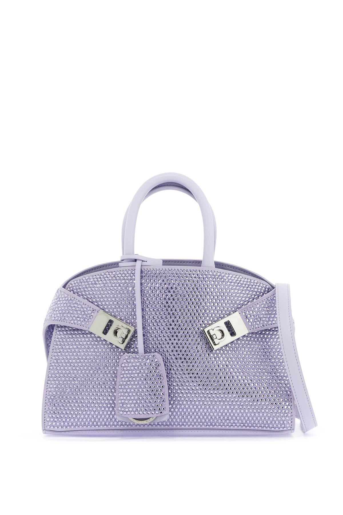 Ferragamo Women's Hug Handbag With Crystals (S) in Verde | 2194350774756