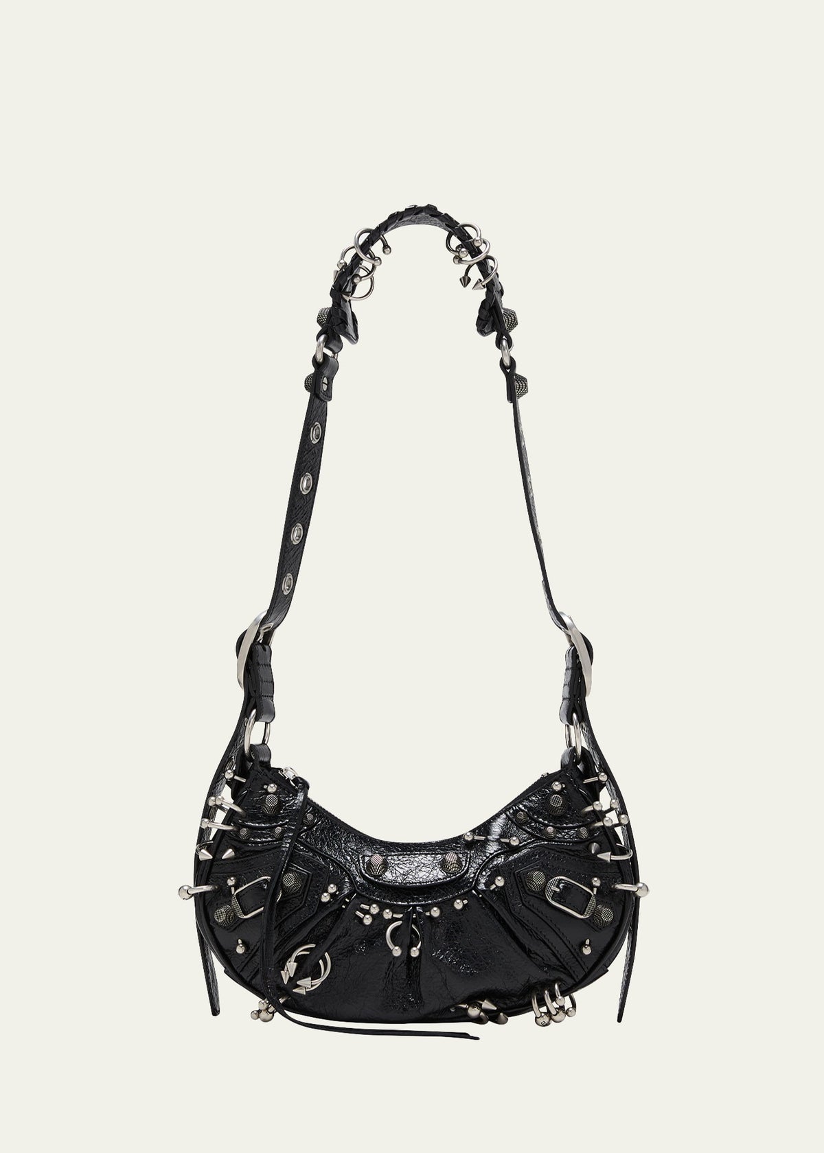 Balenciaga Le Cagole XS Piercing Leather Shoulder Bag