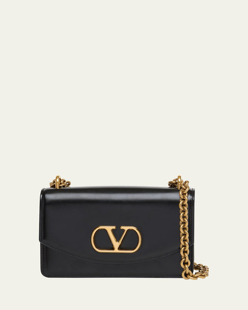 Men's Vain VLogo Leather Shoulder Bag