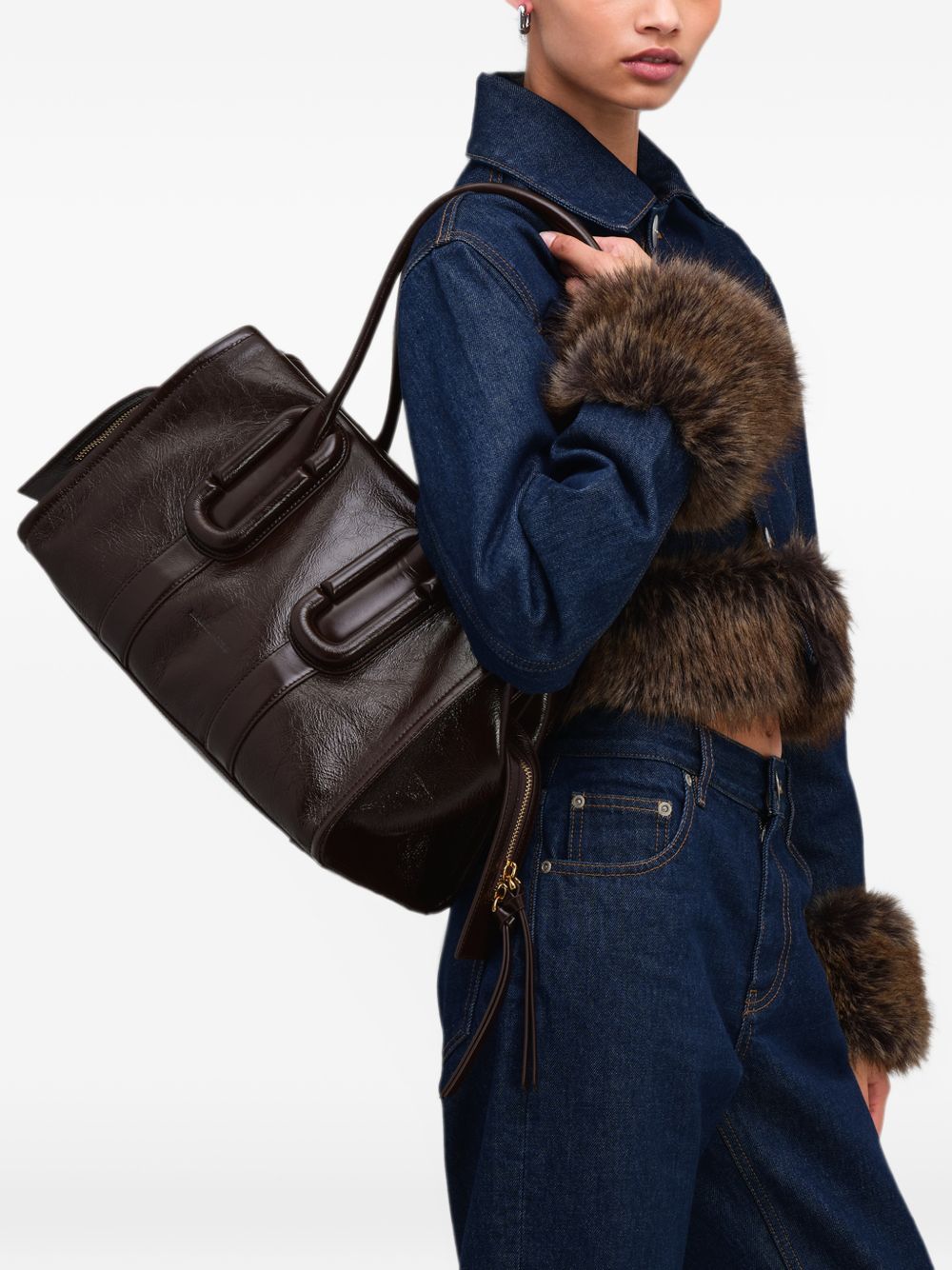 Marc Jacobs Marc Jacobs Tote Bag Leather Carryall - Black
