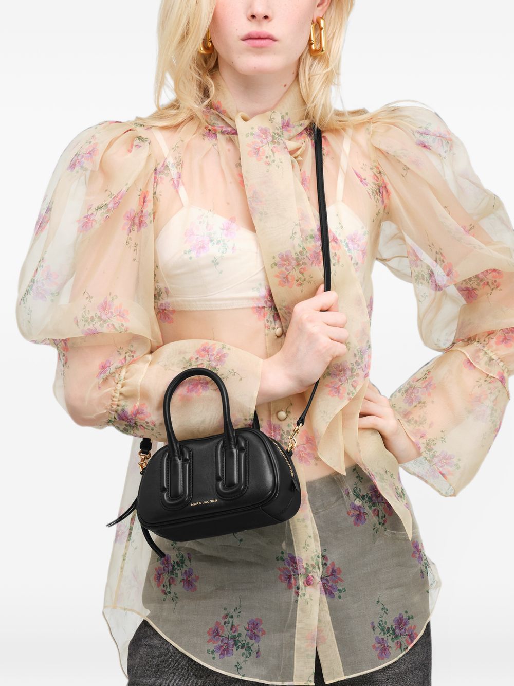 Marc Jacobs Marc Jacobs Babe Top Handle Bauletto Top Handle Bag - Black
