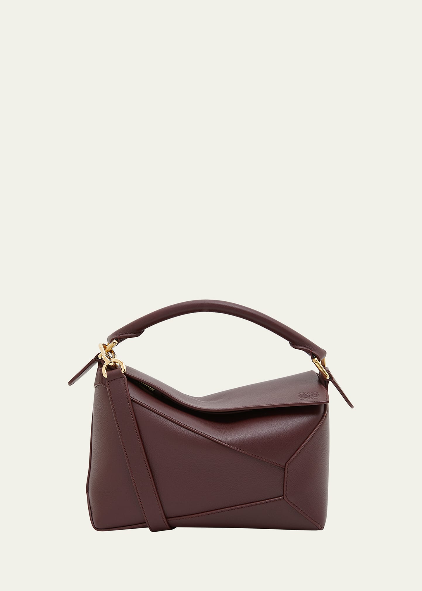 Loewe Puzzle Edge Small Top-Handle Bag in Leather