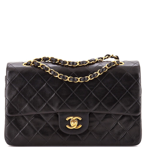CHANEL Vintage Classic Double Flap Bag Quilted Lambskin Medium