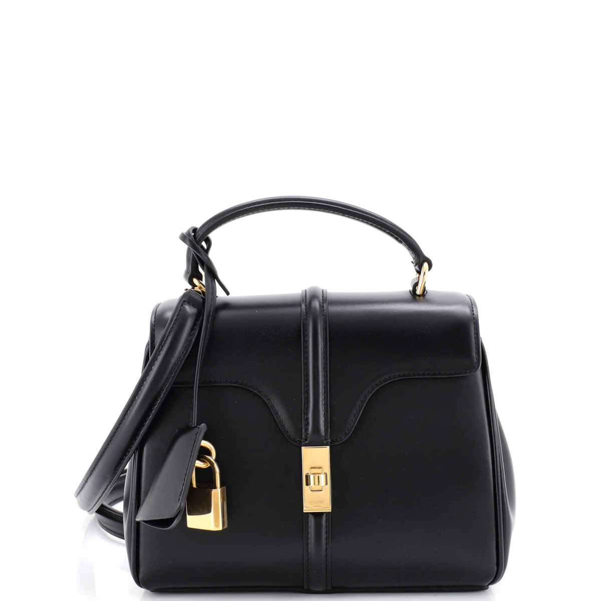 Celine CELINE 16 Top Handle Bag Smooth Calfskin Mini
