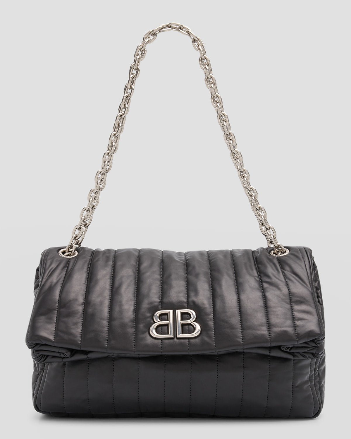 Balenciaga Monaco Medium Quilted Chain Bag
