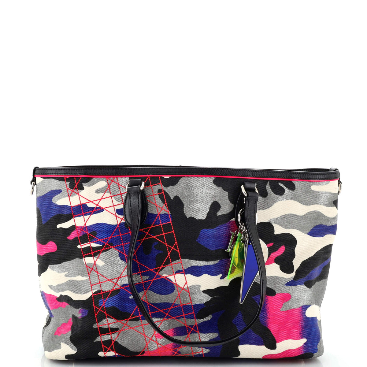 Christian Dior Open Tote Limited Edition Anselm Reyle Camouflage Canvas Medium