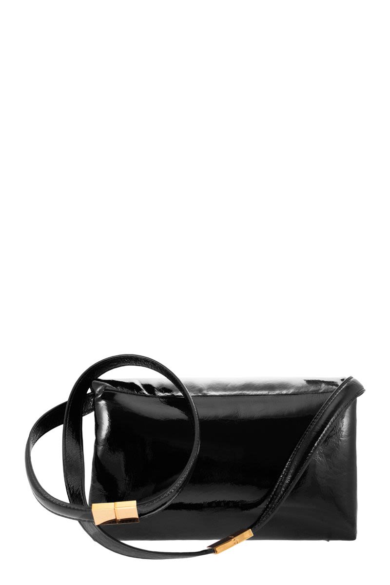 Marni Women's Prisma - Patent Leather Shoulder Bag in Black | SBMP0139Q1P5789