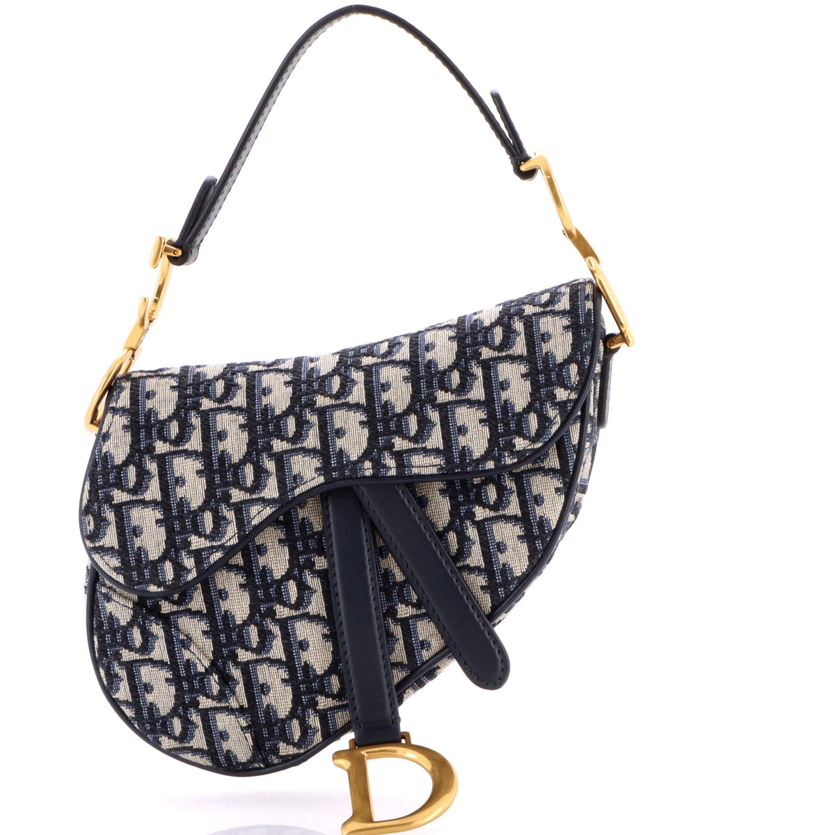 Christian Dior Saddle Handbag Oblique Canvas Mini