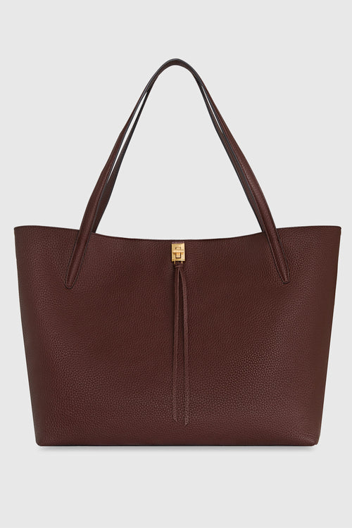 Darren Unlined Tote Bag In Red