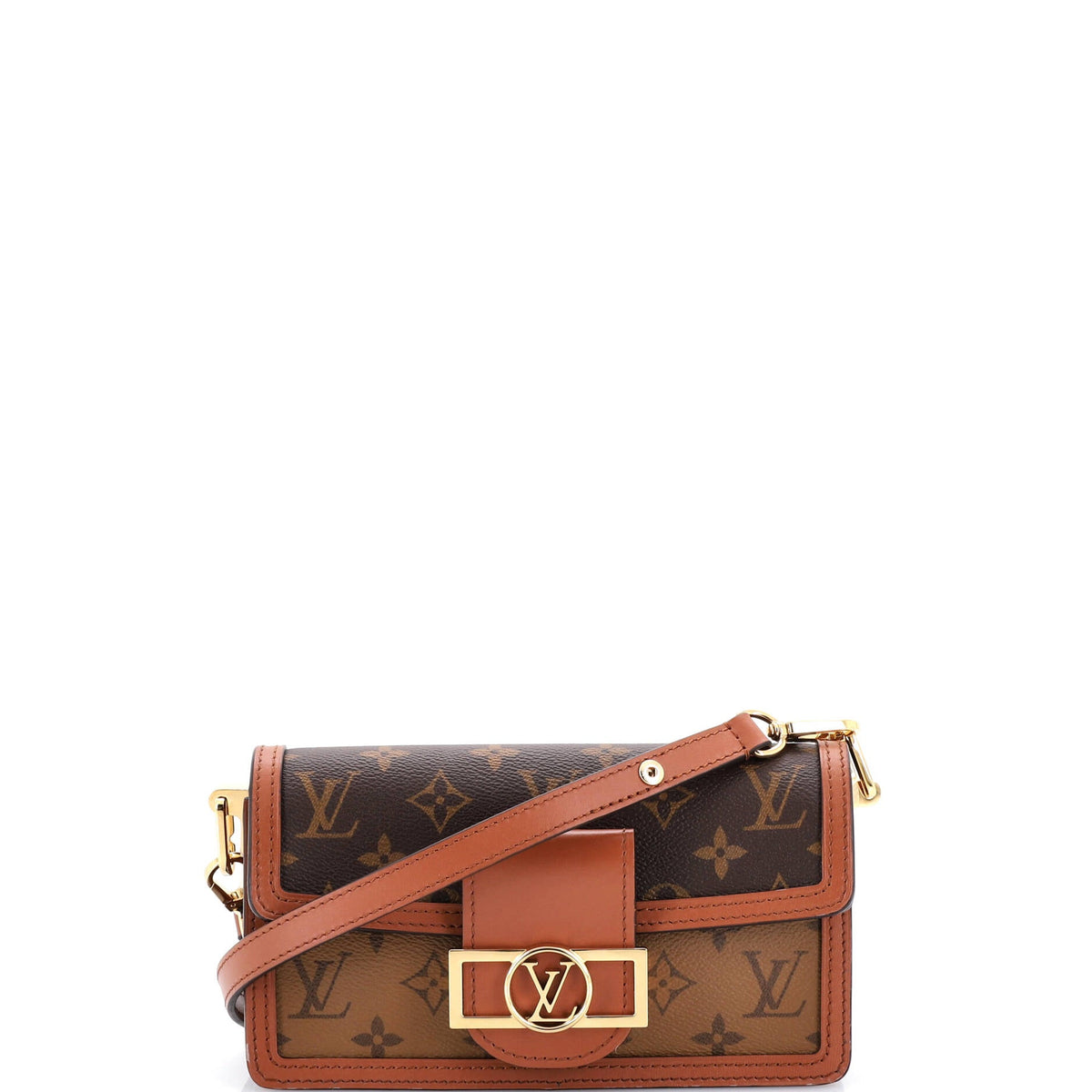 Louis Vuitton Dauphine Shoulder Bag Reverse Monogram Canvas East West
