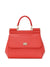 Women's Sicily Medium Leather Handbag in Red | Size UNI | BB6003A100187550