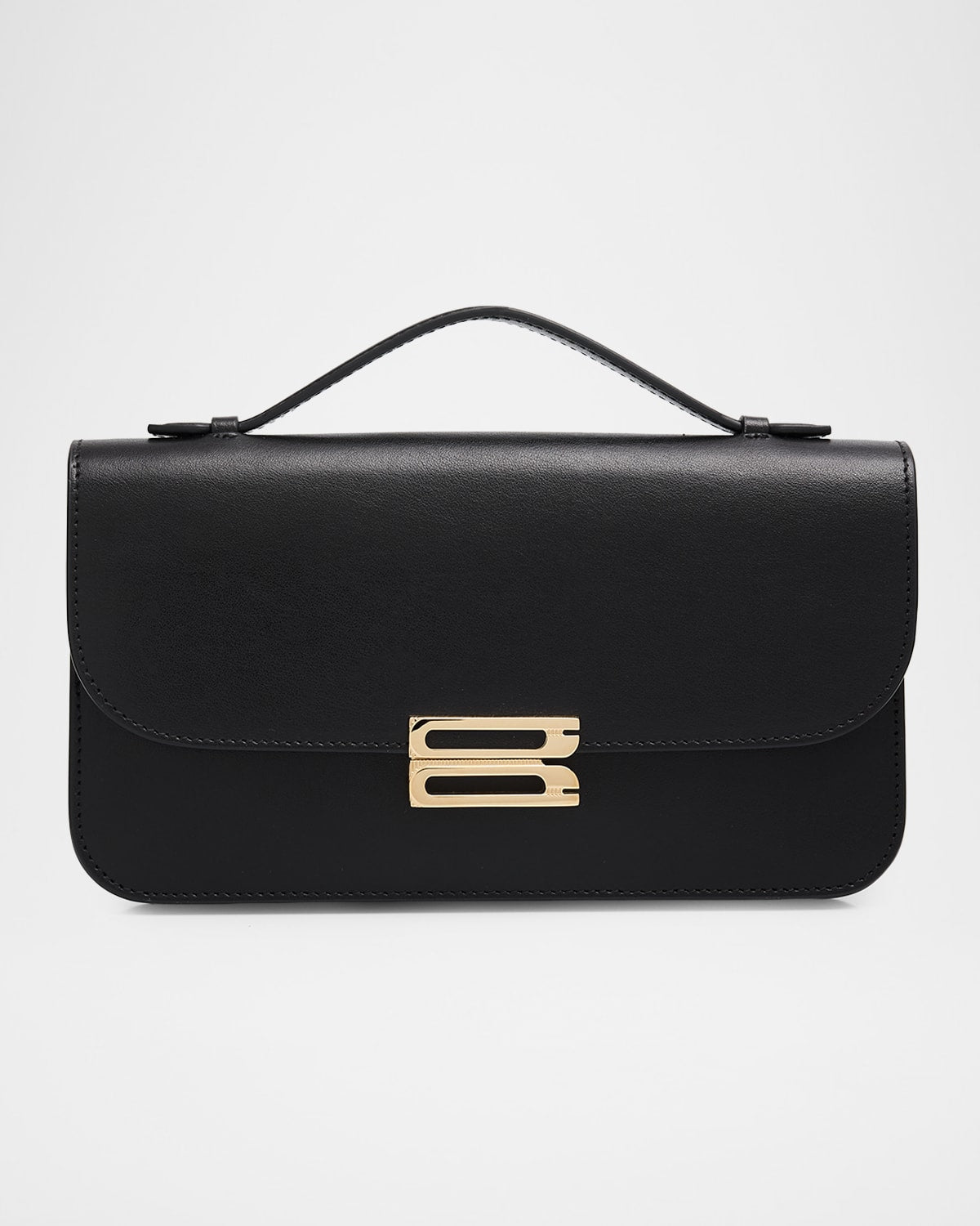 Victoria Beckham Dorian Pochette Top-Handle Bag in Smooth Leather