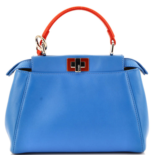 FENDI Peekaboo Bag Leather Mini