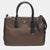 Brown/Black Saffiano Leather Medium Galleria Double Zip Tote