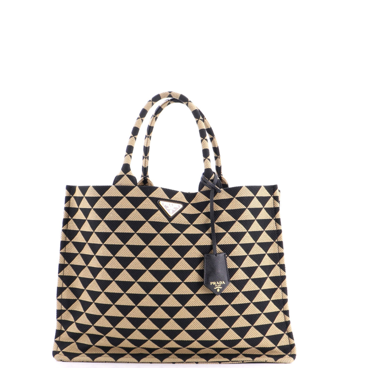 Prada PRADA Symbole Shopper Tote Jacquard Large