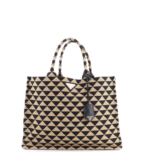 PRADA Symbole Shopper Tote Jacquard Large