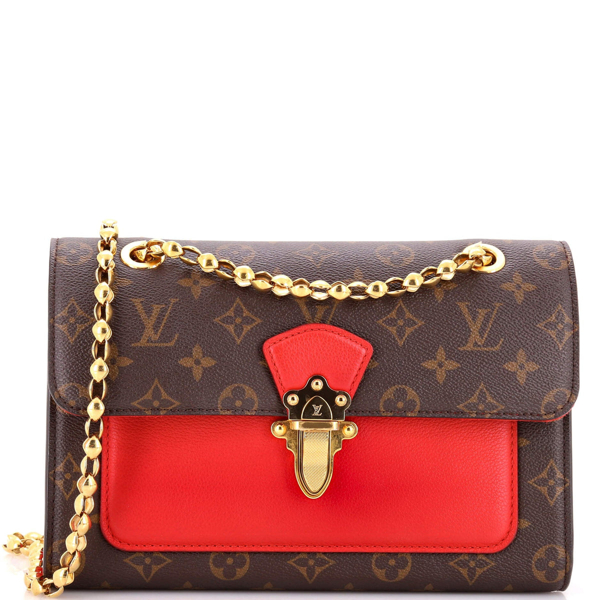 Louis Vuitton Victoire Handbag Monogram Canvas and Leather