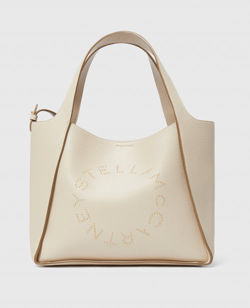 Logo Top Handle Crossbody Tote Bag, Woman, Cream