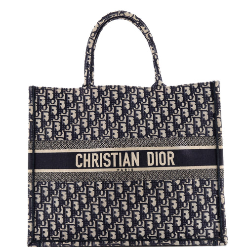 Book Tote Oblique Canvas Large