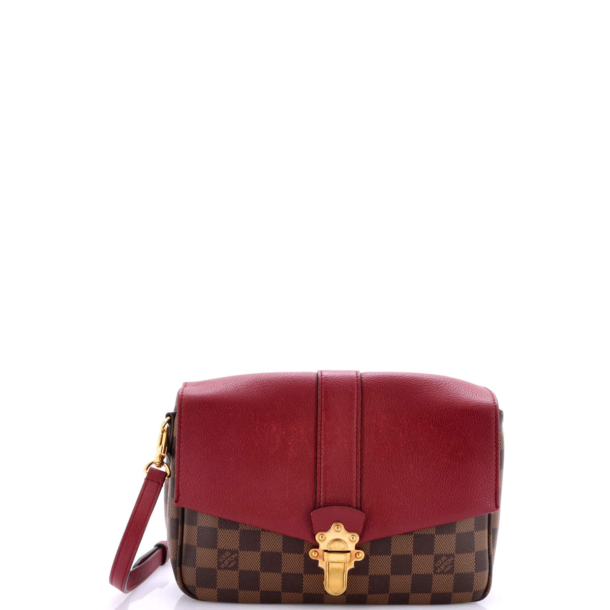Louis Vuitton Clapton Handbag Damier and Leather PM
