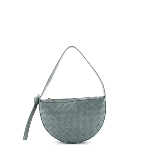 Sunrise Shoulder Bag Intrecciato Leather Mini