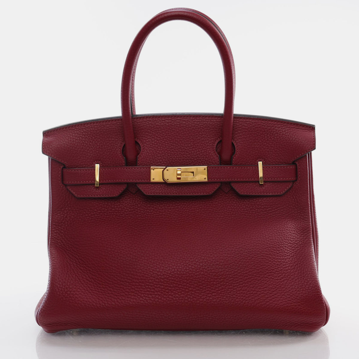 Hermès Rouge Garnet Togo Birkin 30 Handbag