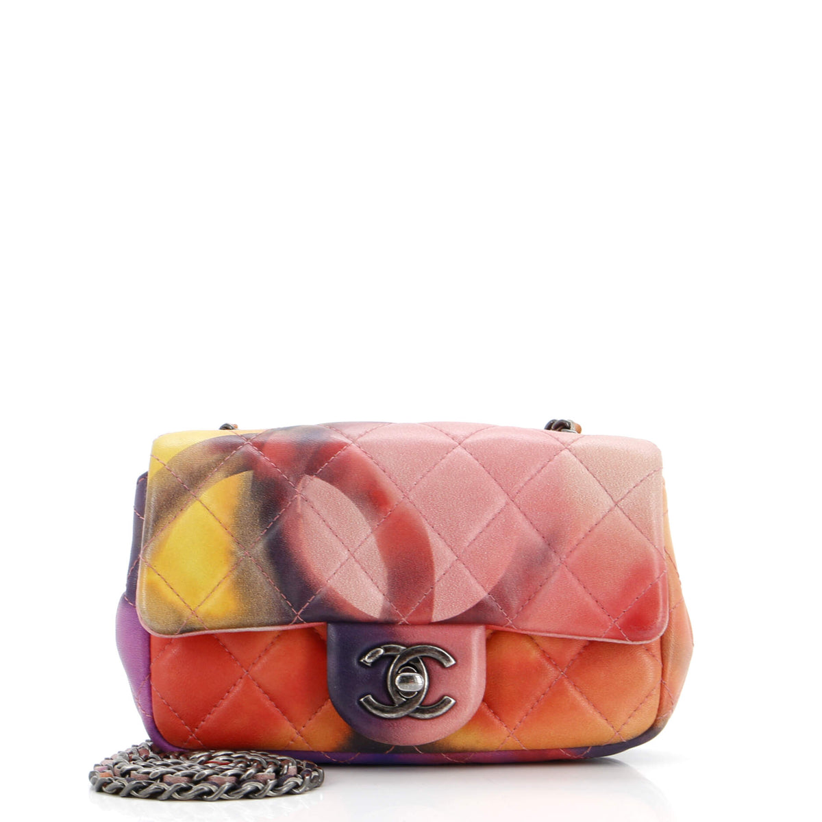 Chanel CHANEL Flower Power Flap Bag Quilted Lambskin Extra Mini