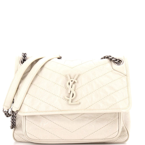 Niki Chain Flap Bag Matelasse Chevron Leather Medium