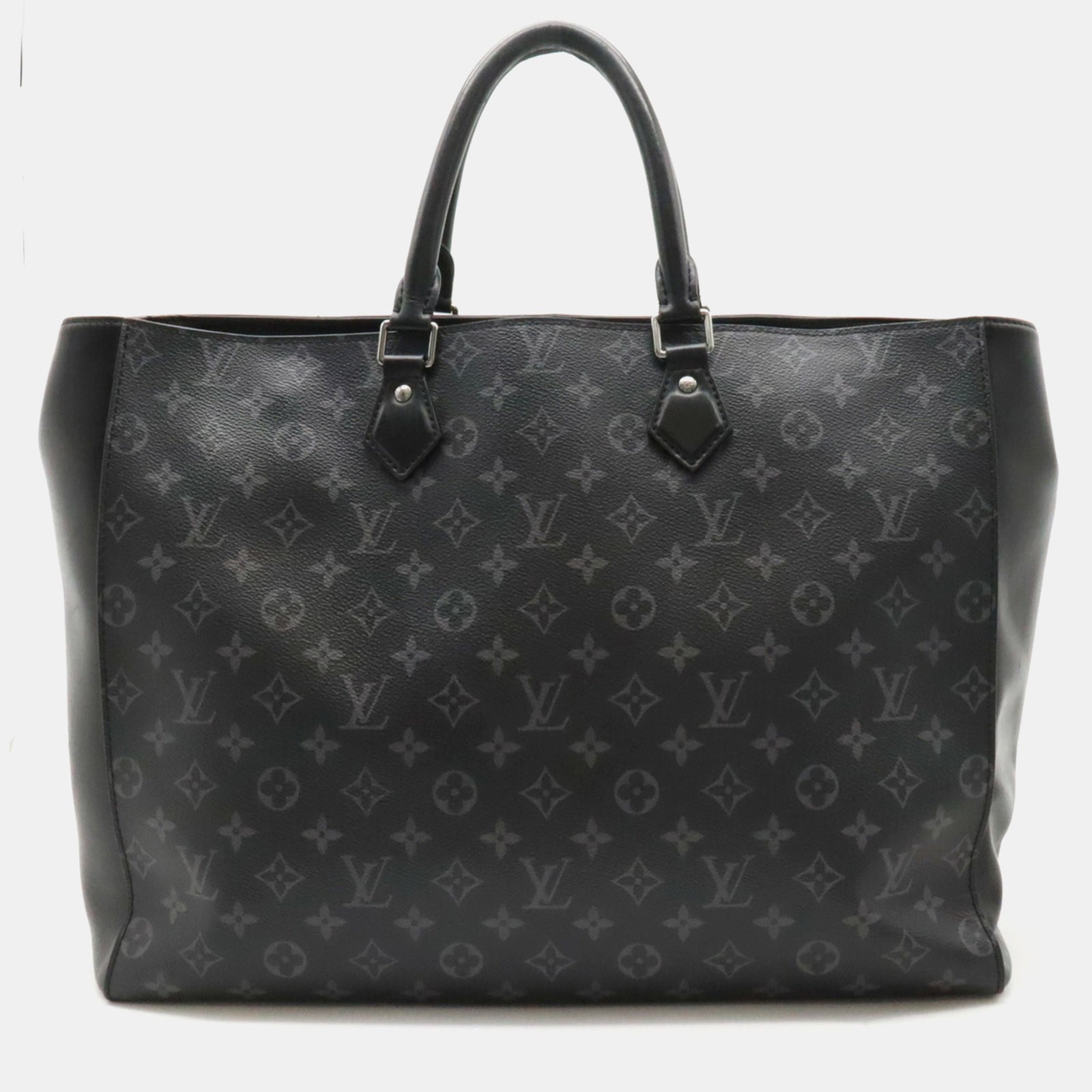 Louis Vuitton Schwarze Grand Sac Tote mit Monogramm „Eclipse“