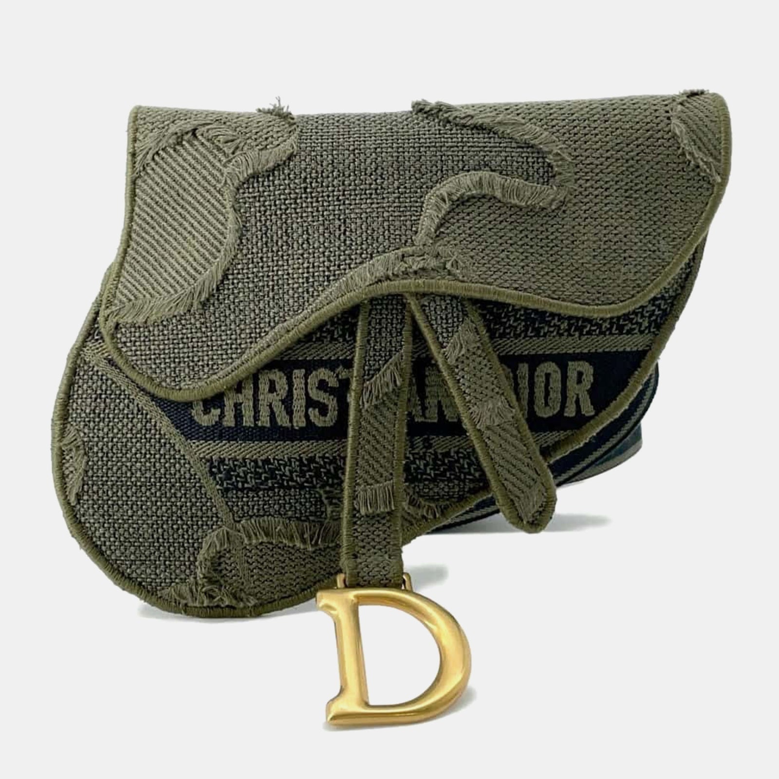 Dior Green Camouflage Saddle Belt Bag