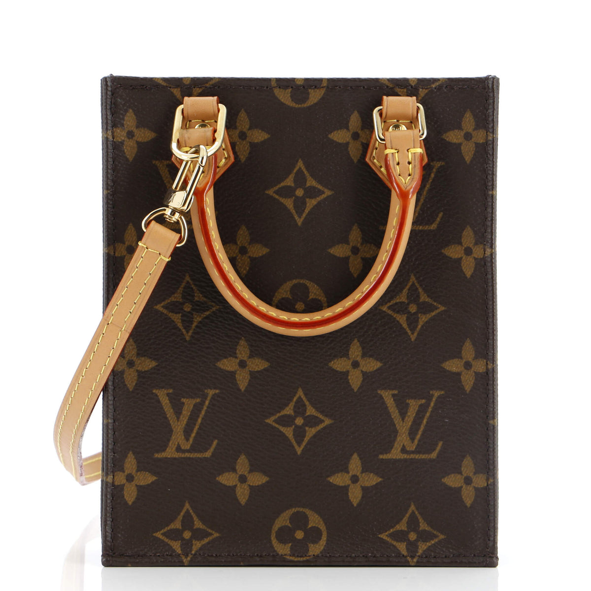 Louis Vuitton Petit Sac Plat Bag Monogram Canvas