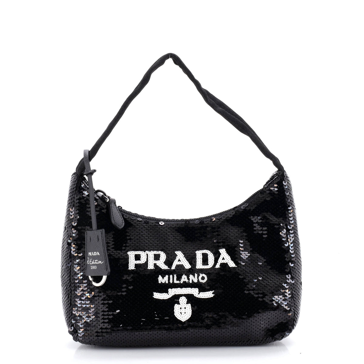 Prada PRADA Re-Edition 2000 Hobo Sequins Mini