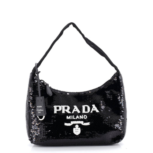 PRADA Re-Edition 2000 Hobo Sequins Mini