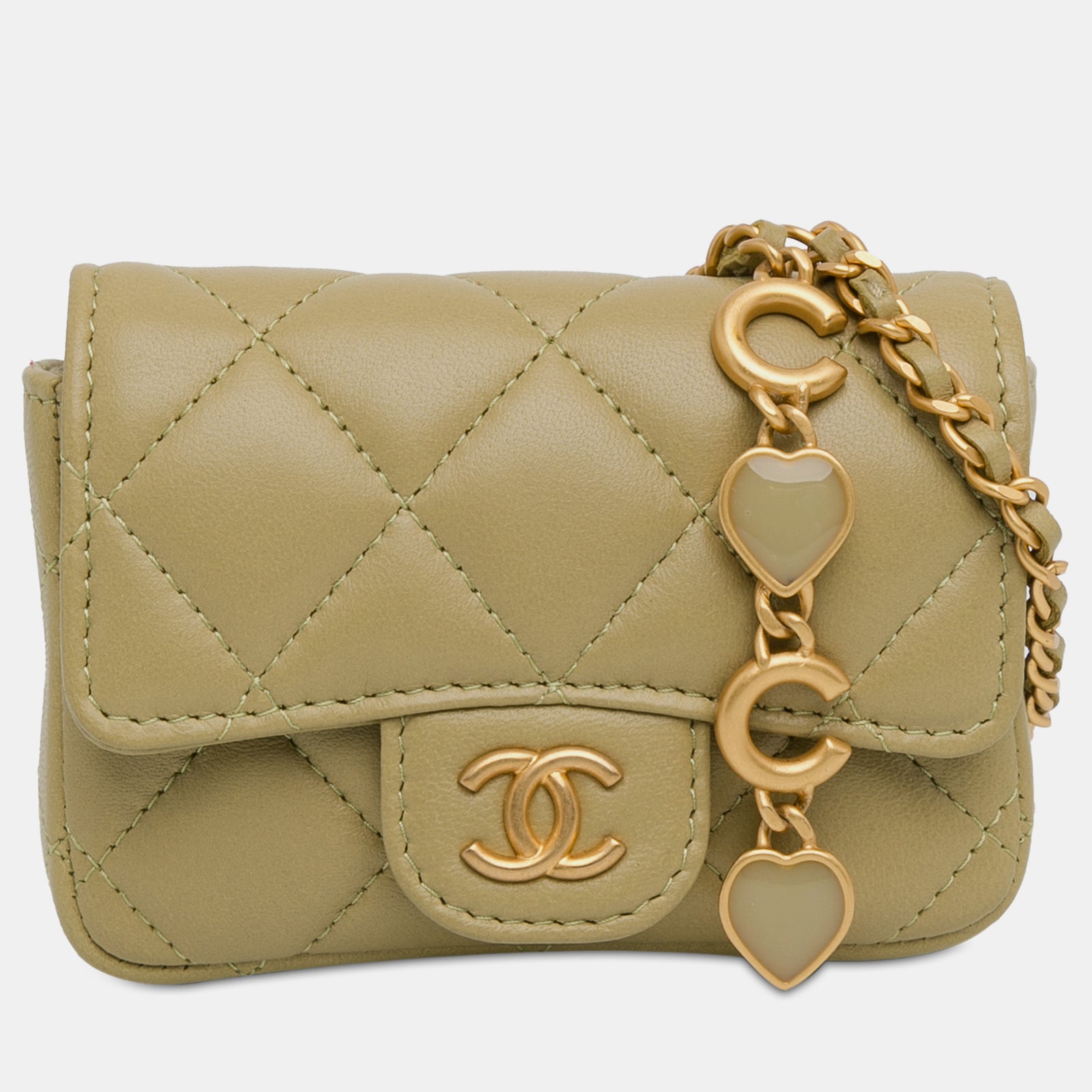 Chanel Gürteltasche aus gestepptem Kalbsleder „CC“