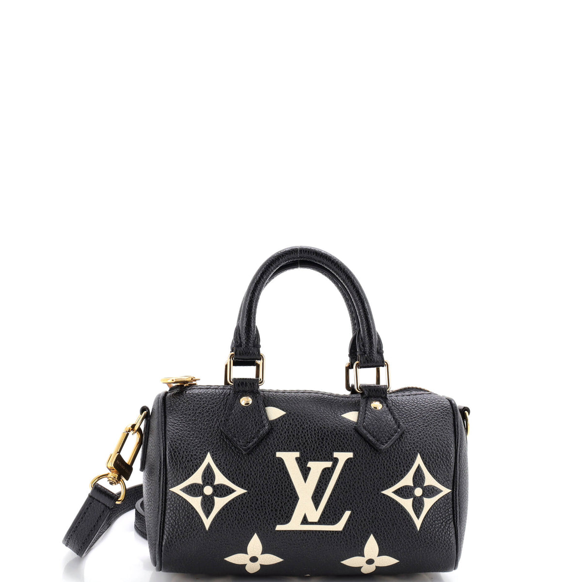 Louis Vuitton Speedy Bandouliere NM Bag Bicolor Monogram Empreinte Giant Nano