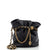 CHANEL CC Turnlock Medallion Chain Bucket Bag Gestepptes Lammleder Klein