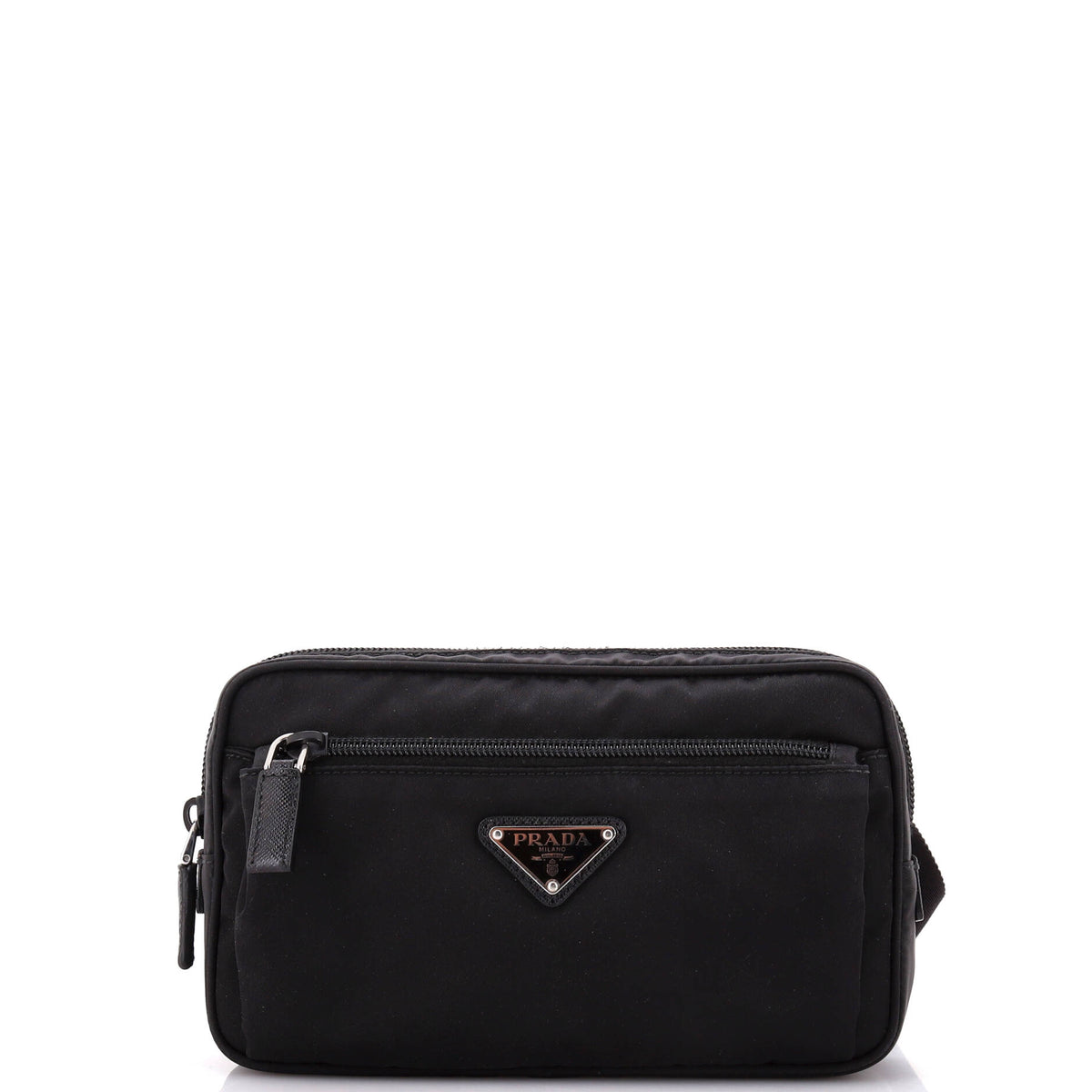 Prada PRADA Front Pocket Belt Bag Re-Nylon with Saffiano Leather
