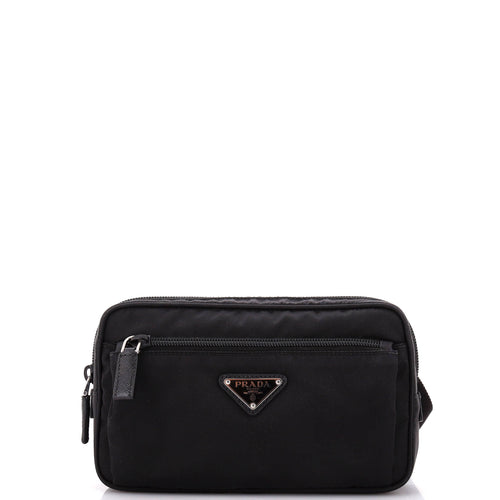 PRADA Front Pocket Belt Bag Re-Nylon with Saffiano Leather