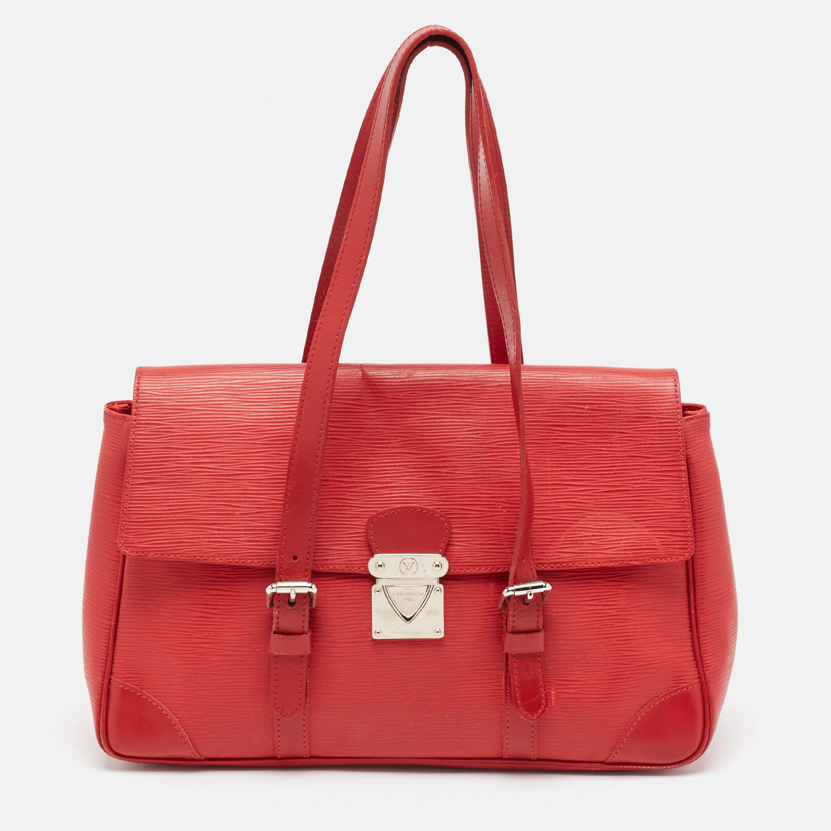 Louis Vuitton Rouge Epi Leather Segur MM Bag