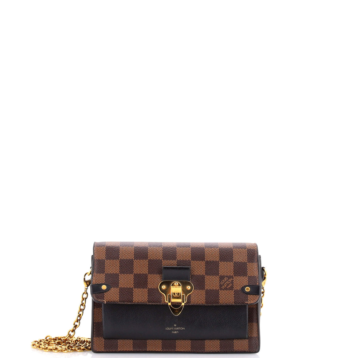 Louis Vuitton Vavin Chain Wallet NM Damier with Leather