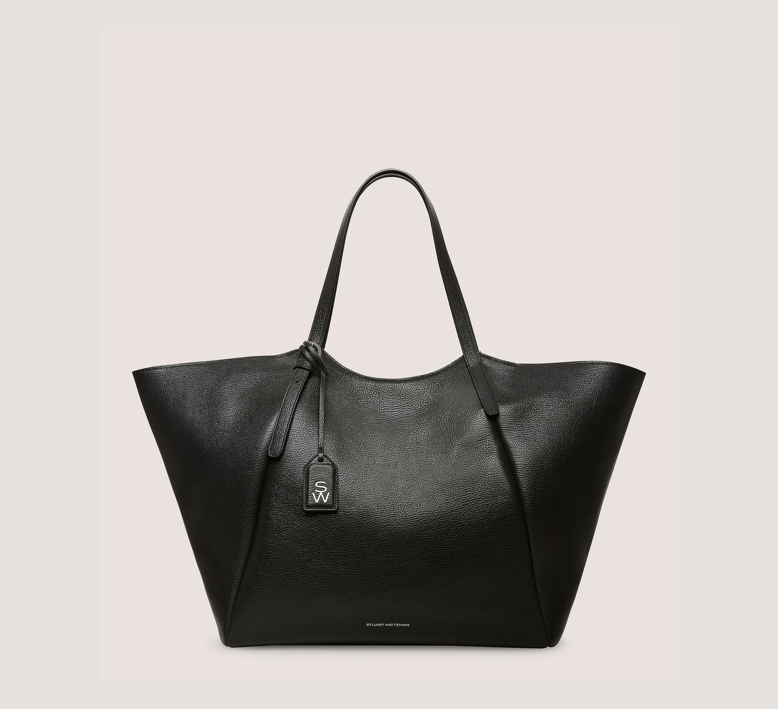 Stuart Weitzman Sacs à main Gogo Tote, cuir texturé noir, taille : U sans dimension