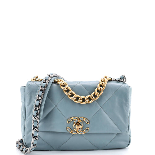 CHANEL 19 Flap Bag Quilted Leather Medium